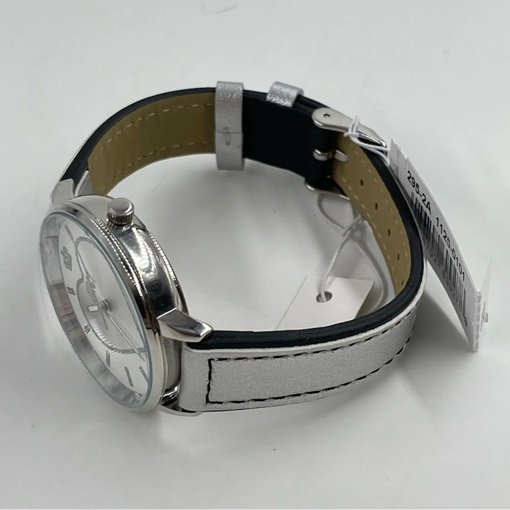 NEW! Juicy Couture Women’s Silver-Tone Strap White/Silver Dial Watch